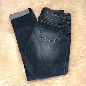 KUT From the Kloth Boyfriend High Rise Straight Ankle Jeans